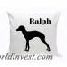 JDS Personalized Gifts Personalized Grey Hound Classic Silhouette Throw Pillow JMSI2529